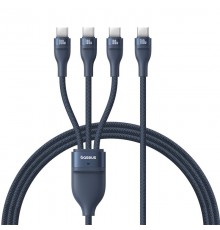 Baseus Flash Series Type C to C+C+C fast charging cable 480 Mbps Blue