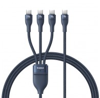 Baseus Flash Series Type C to C+C+C fast charging cable 480 Mbps Blue