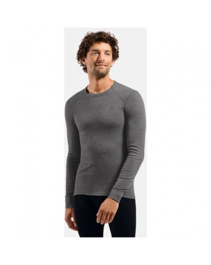 Odlo BL TOP crew neck s/s ACTIVE WARM long-sleeved thermal underwear, size M, dark grey