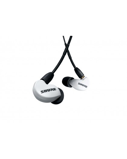 Shure AONIC 215 - in-ear headphones with single transducer and 3.5mm cable (white)