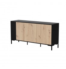Cama MERCI chest of drawers 151 x 40 x 74 cm black/artisan oak