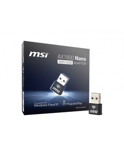 MSI AX1800 Nano WiFi USB Adapter interface cards/adapter USB 2.0