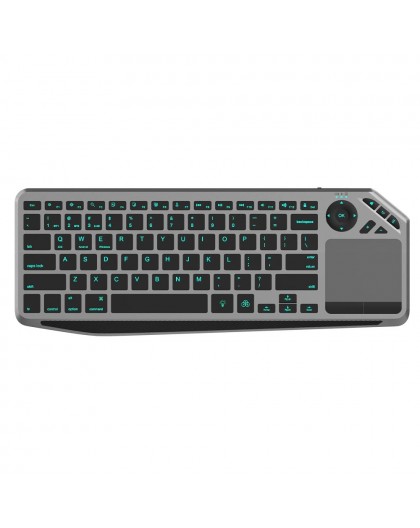 Techly ICTB9801TB keyboard Universal RF Wireless + Bluetooth QWERTY US English Black