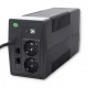 Qoltec Monolith uninterruptible power supply (UPS) Double-conversion (Online) 0.65 kVA 360 W 2 AC outlet(s)