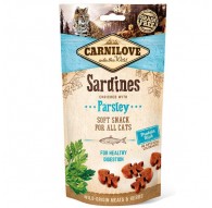 CARNILOVE Semi-Moist Snack Sardines & Parsley - Cat treat with sardines and parsley - 50 g