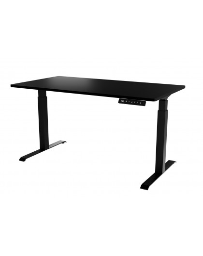 Desk with electric height adjustment MOON LONG 150x80x72-120 black