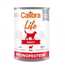 CALIBRA Adult Beef with carrots - wet dog food - 400g