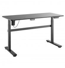 Ergo Office electric desk, height adjustable, gray, max height 118cm 50 kg - with a tabletop for sitting work, ER-434
