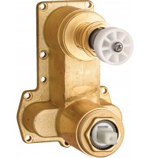 Flush-mounted mixer BOX body with spray switch