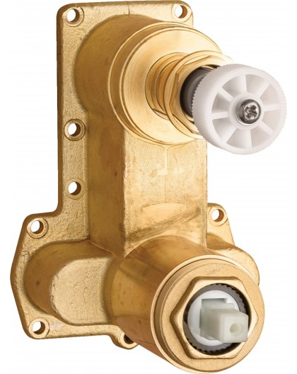 Flush-mounted mixer BOX body with spray switch