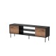 Cama EF CORTINA TV cabinet 180x40x60 black/walnut