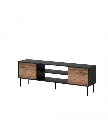 Cama EF CORTINA TV cabinet 180x40x60 black/walnut