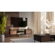 Cama EF CORTINA TV cabinet 180x40x60 black/walnut