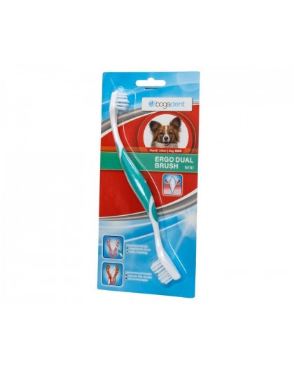 BOGAR Bogadent® Ergo dual brush Mini - double-sided toothbrush for dogs