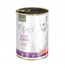 Dolina Noteci Piper Animals Sterilised with rabbit - wet cat food - 400g