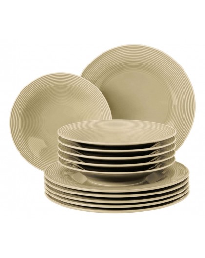 Dinner set for 6 persons SELTMANN BEAT COLOR GLAZE