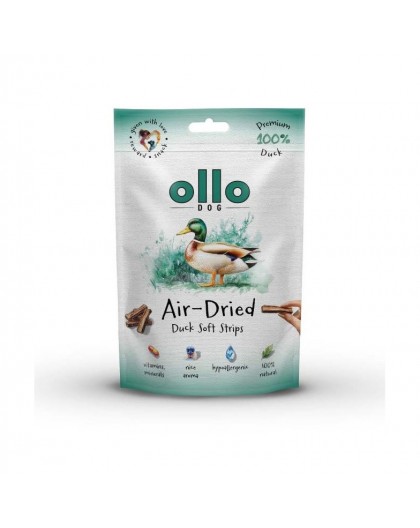 OLLO Air-Dried Duck strips - dog treat - 80g