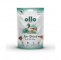 OLLO Air-Dried Duck strips - dog treat - 80g