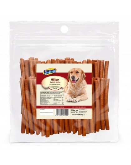 HILTON Soft Rabbit Sticks - dog treat - 500g
