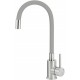 Kitchen faucet with bent spout