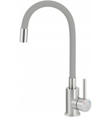 Kitchen faucet with bent spout