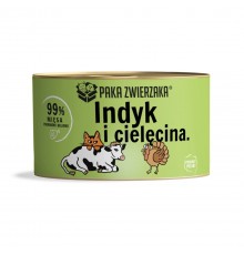 PAKA ZWIERZAKA Turkey with veal - wet cat food - 200g