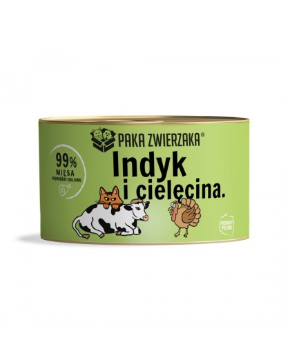 PAKA ZWIERZAKA Turkey with veal - wet cat food - 200g