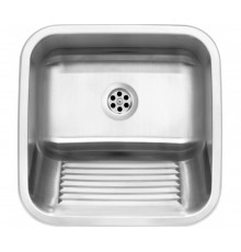 Zlewozmywak gospodarczy 1-komorowy - wpuszczany lub mocowany do ściany