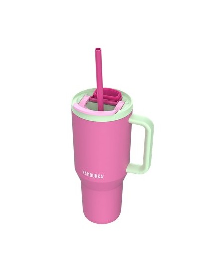 Thermal mug with telescopic straw Kambukka Rio Tumbler 950ml Bubblegum Mint