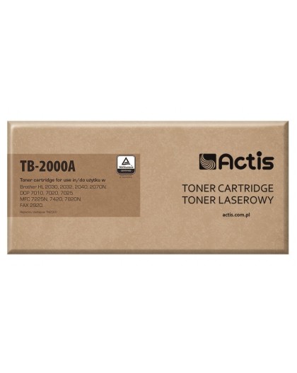 Actis TB-2000A Toner (replacement for Brother TN2000 / TN2005 Standard 2500 pages black)