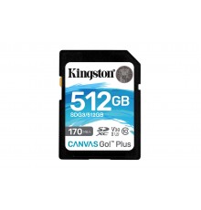 Kingston Technology Canvas Go! Plus 512GB SDXC Canvas Go Plus 170R C10 UHS-I U3 V30