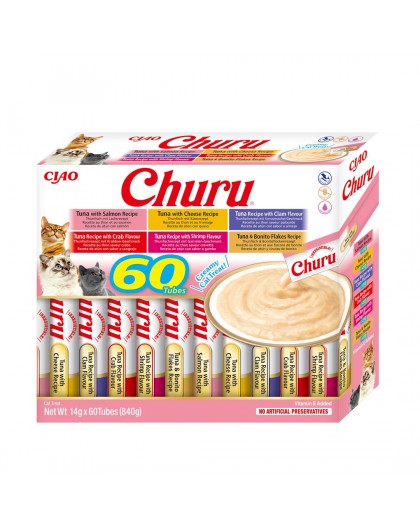 INABA Churu Variety box Tuna - cat treats - 60 x 14g