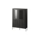 Cama VERA display cabinet 110x40x160 matt black