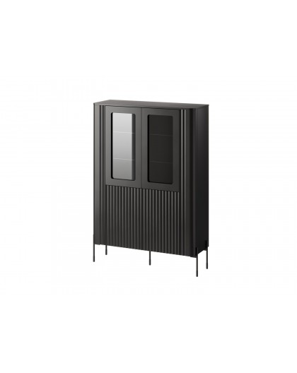 Cama VERA display cabinet 110x40x160 matt black