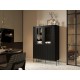 Cama VERA display cabinet 110x40x160 matt black