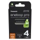Rechargeable batteries PANASONIC ENELOOP PRO AAA 930 mAh 4 szt (BK-4HCDE/4CP)