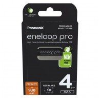 Rechargeable batteries PANASONIC ENELOOP PRO AAA 930 mAh 4 szt (BK-4HCDE/4CP)