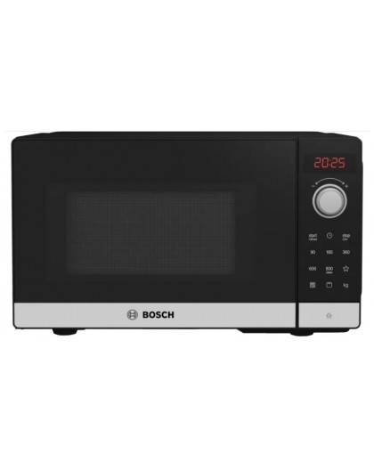 Bosch Serie 2 FEL023MS2 microwave Countertop Solo microwave 20 L 800 W Black, Stainless steel