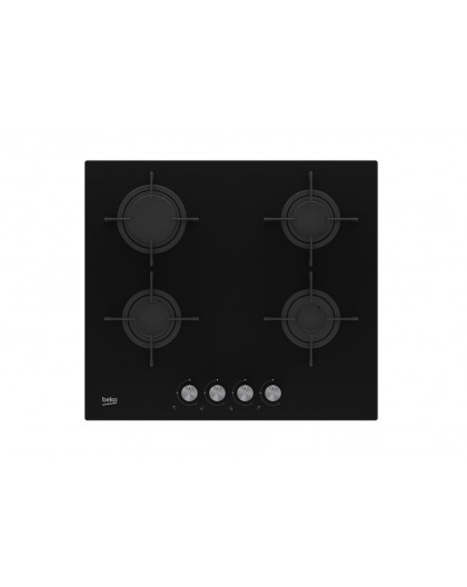 Beko HILG 64220 S hob Black Built-in Gas 4 zone(s)