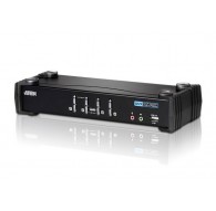 ATEN 4-Port USB DVI KVM Switch with Audio & USB 2.0 Hub (KVM Cables included)