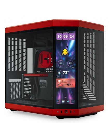 HYTE Y70 Touch Infinite Midi Tower черный, вишневый цвет