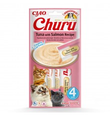 INABA Churu Tuna with salmon - cat treats - 4x14 g