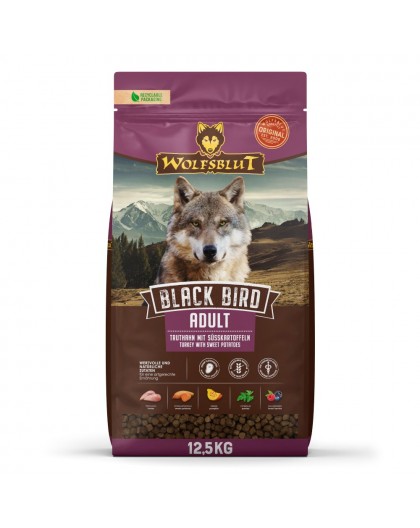 WOLFSBLUT Black Bird Turkey - dry dog food - 12,5kg