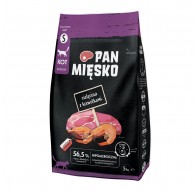 PAN MIĘSKO Veal with Shrimps Small - dry cat food - 5 kg