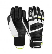 REUSCH MASTER PRO GLOVES SIZE 8.5 black, white and yellow