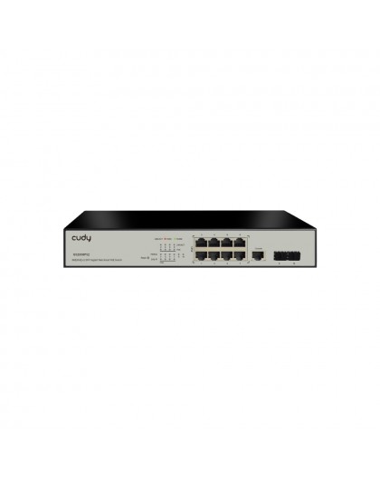 Cudy GS2008PS2 network switch Managed L2 Gigabit Ethernet (10/100/1000) Power over Ethernet (PoE) Black