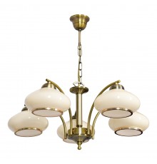 Activejet Classic ceiling chandelier pendant lamp RITA Patina 5xE27 for living room