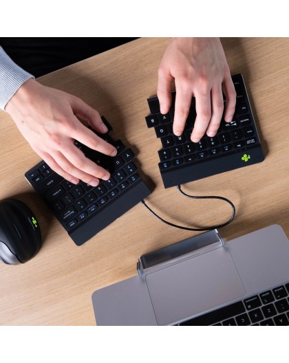 R-Go Tools Ergonomic keyboard R-Go Split Break with break software, ergonomic split keyboard, QWERTY (US), Bluetooth, black