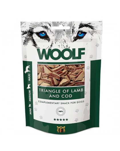 WOOLF Lamb with cod - dog treat - 100g