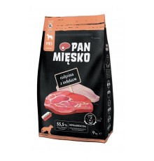 PAN MIĘSKO Veal with turkey XL - dry dog food - 9kg
